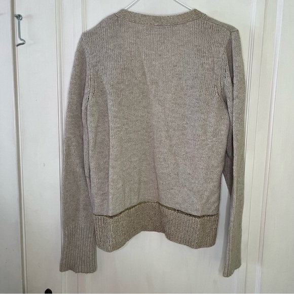 Simply Vera Vera Wang Gold Threaded Cardigan - Picture 6 of 9